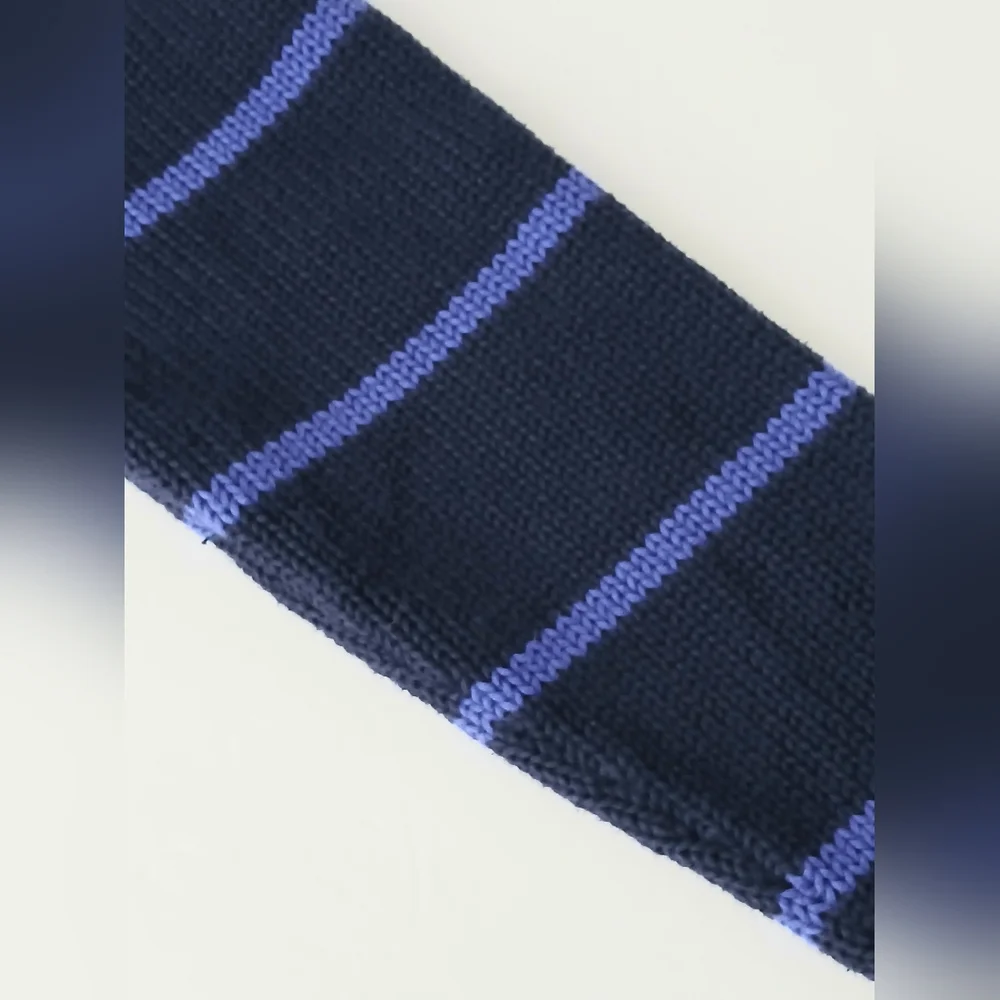 Polo Ralph Lauren Navy & Blue‎ Striped Boys Size M Crewneck Sweater Pullover